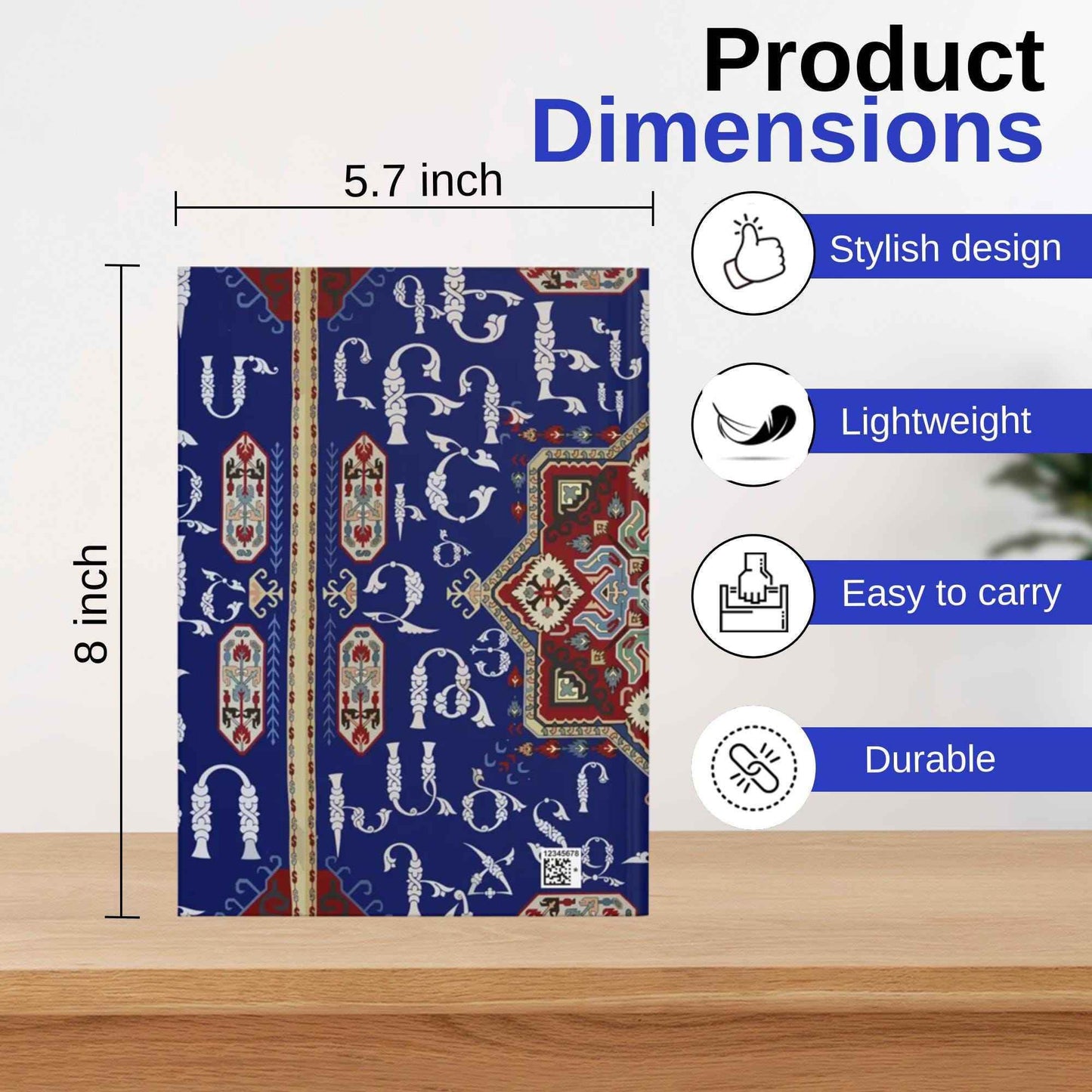 Armenian Alphabet Notebook - Elegant Hardcover Journal With Matte Finish - timelessbohochic.com