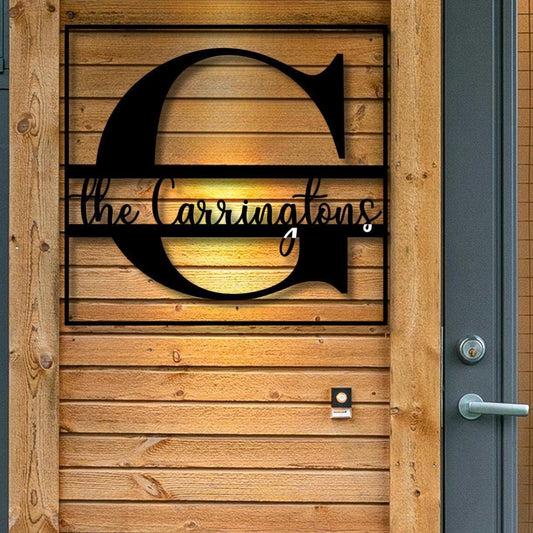 Personalized Metal Sign - Custom Name Plaque | Waterproof Outdoor Wall Decor