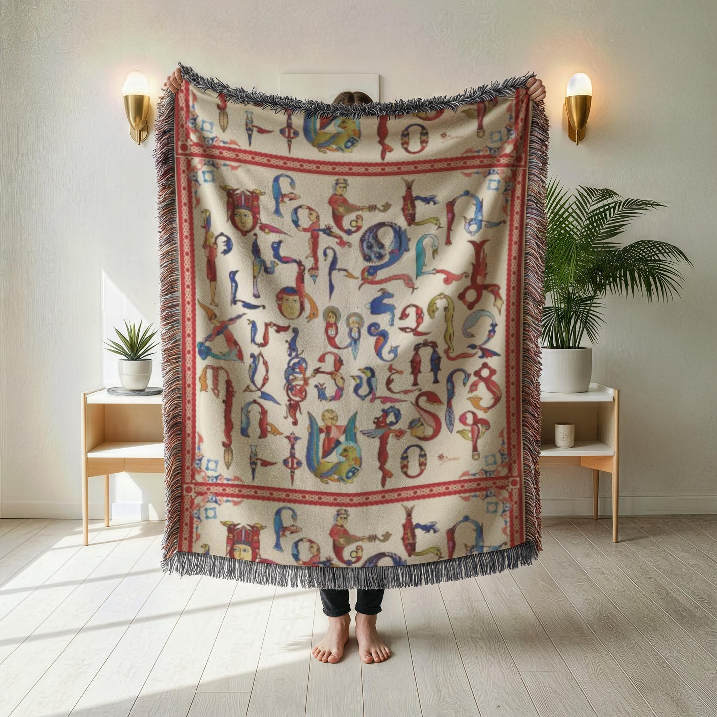 Armenian Alphabet Woven Wall Tapestry — Baby & Christening