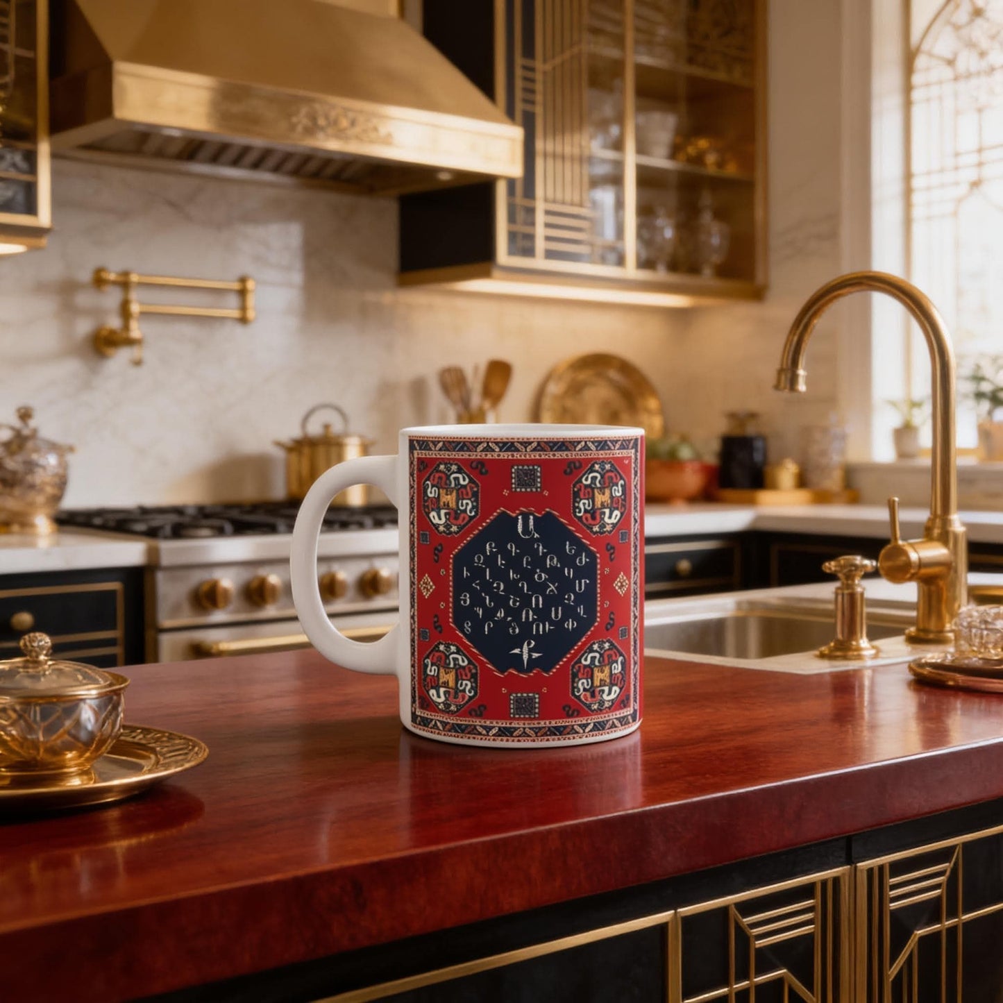 Armenian Monogram Ceramic Mug — Personalized gift