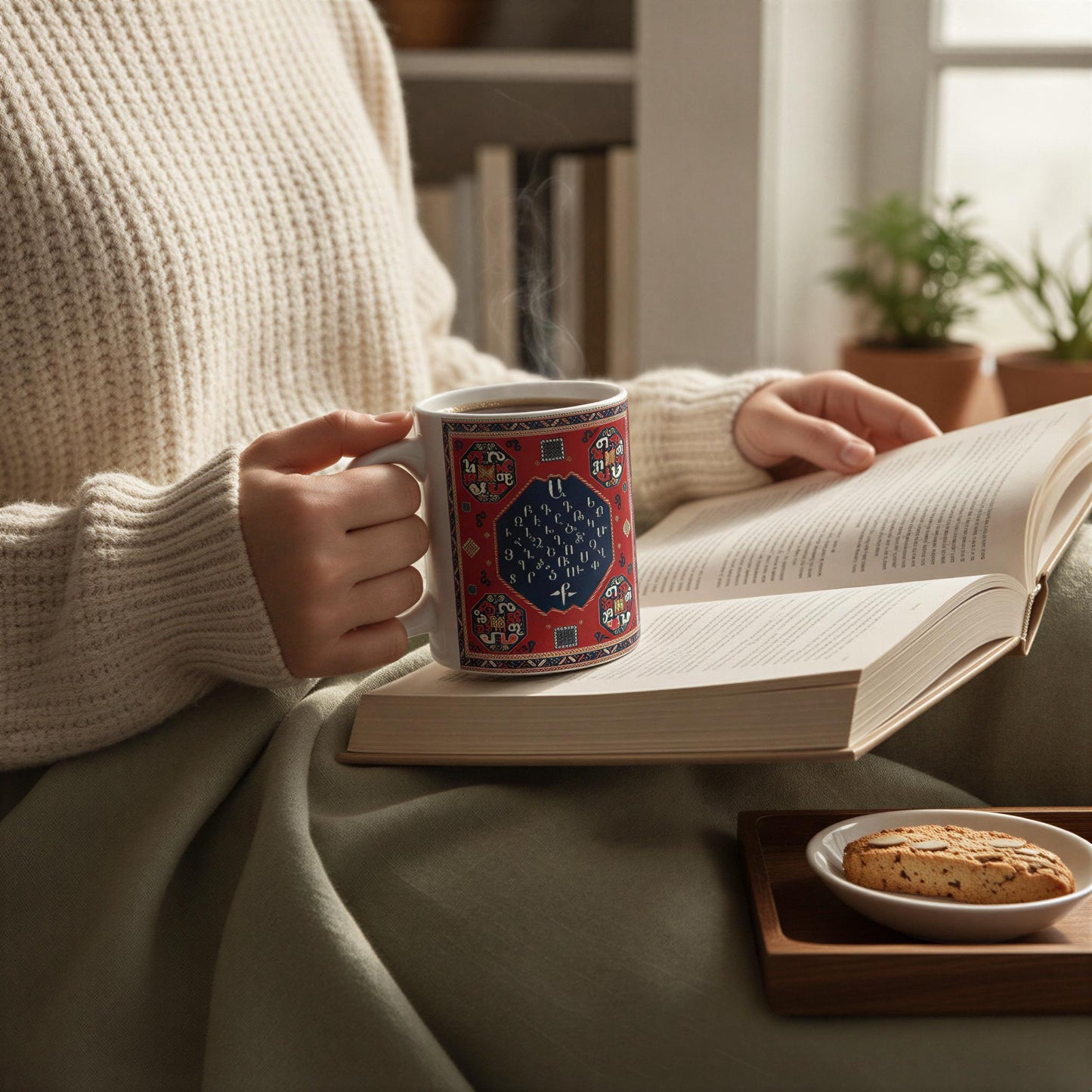 Armenian Monogram Ceramic Mug — Personalized gift