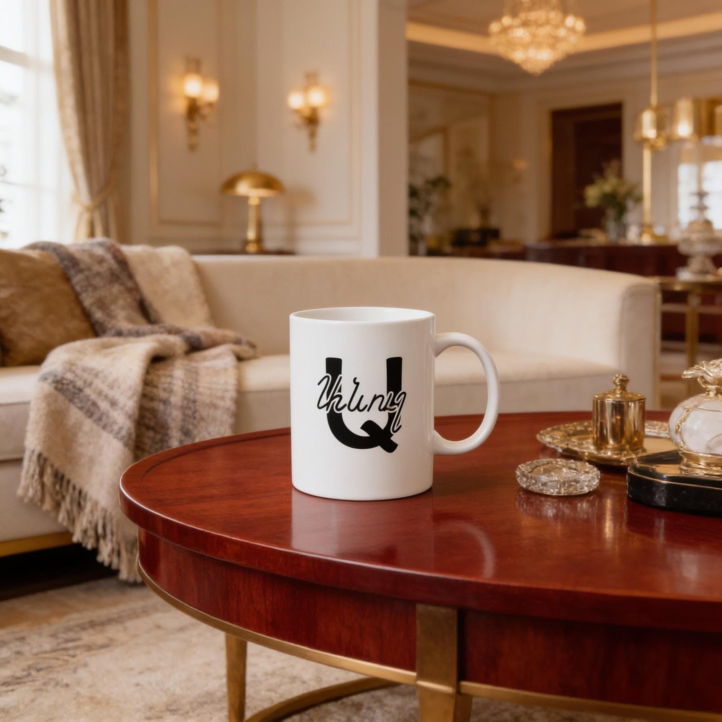Armenian Alphabet Ceramic Mug — Christmas