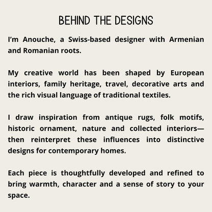 Behind the designs: Anouche, a Swiss-based designer with Armenian and Romanian roots