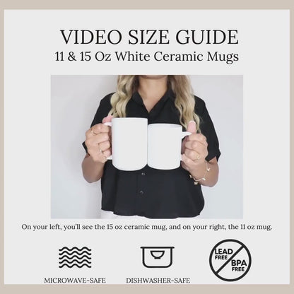 Video: Armenian Blue Monogram Ceramic Mug - Personalized Gift