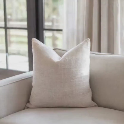 Rust Blue Woven Pillow Cover, Rug-Inspired Geometric Home Decor