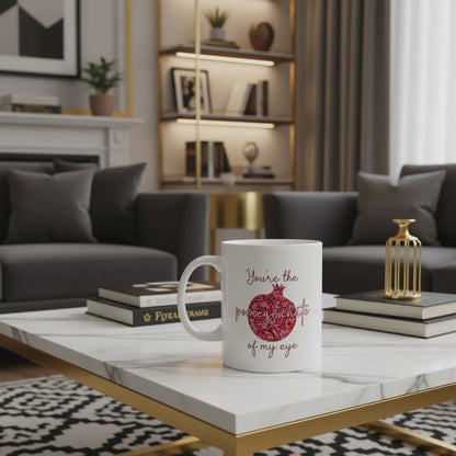 Armenian Pomegranate Ceramic Mug with Saying, Personalized