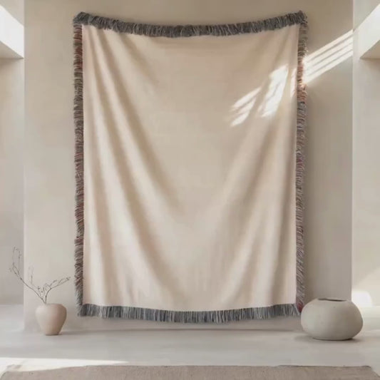 Video: Western Armenian Monogram Woven Wall Tapestry - Housewarming Gift